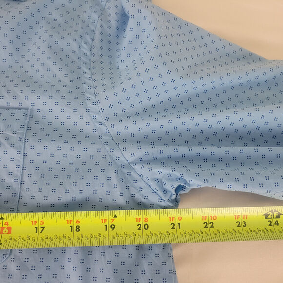 Hawke & Co Shirt Mens Large Blue‎ Sportswear Breathable Long Sleeve Button Down - Picture 4 of 13